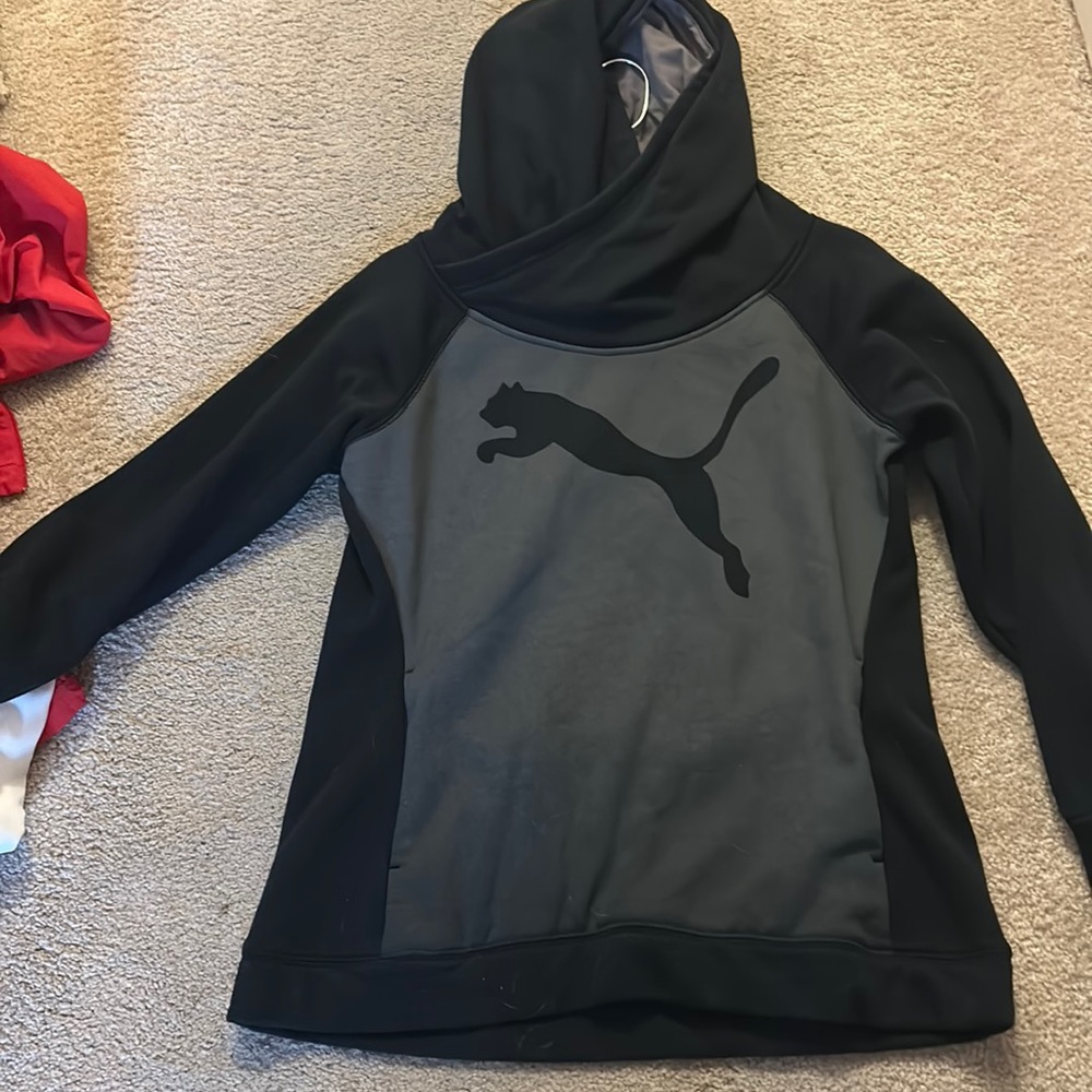Grey puma hoodie